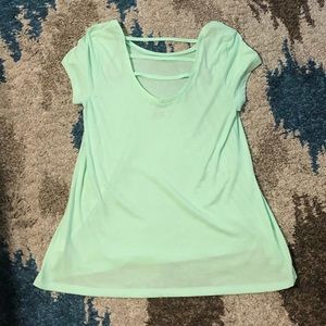 Light green top with back detailing